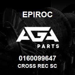 0160099647 Epiroc CROSS REC SC | AGA Parts