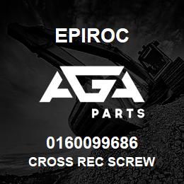 0160099686 Epiroc CROSS REC SCREW | AGA Parts