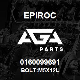 0160099691 Epiroc BOLT:M5X12L | AGA Parts