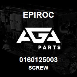 0160125003 Epiroc SCREW | AGA Parts