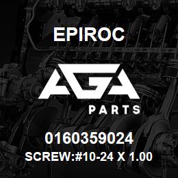 0160359024 Epiroc SCREW:#10-24 X 1.00 PHILLIPS | AGA Parts