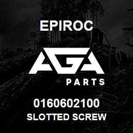 0160602100 Epiroc SLOTTED SCREW | AGA Parts