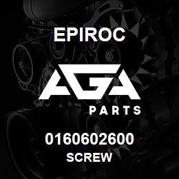 0160602600 Epiroc SCREW | AGA Parts