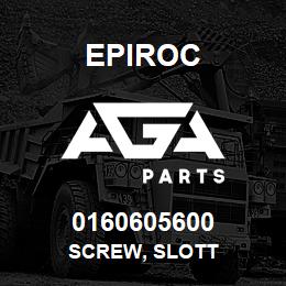 0160605600 Epiroc SCREW, SLOTT | AGA Parts