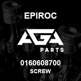 0160608700 Epiroc SCREW | AGA Parts