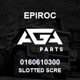 0160610300 Epiroc SLOTTED SCRE | AGA Parts