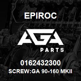 0162432300 Epiroc SCREW:GA 90-160 MKIII | AGA Parts