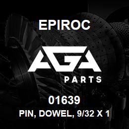 01639 Epiroc PIN, DOWEL, 9/32 X 1-3/16" LG | AGA Parts