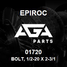 01720 Epiroc BOLT, 1/2-20 X 2-3/16" LG | AGA Parts