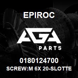 0180124700 Epiroc SCREW:M 6X 20-SLOTTED SET, 37 | AGA Parts