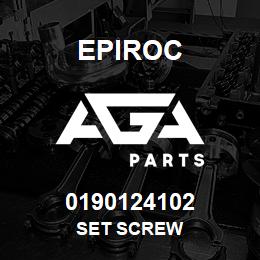 0190124102 Epiroc SET SCREW | AGA Parts