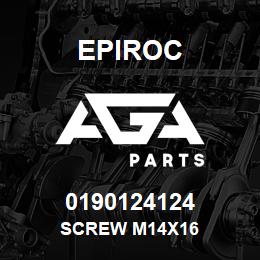 0190124124 Epiroc SCREW M14X16 | AGA Parts