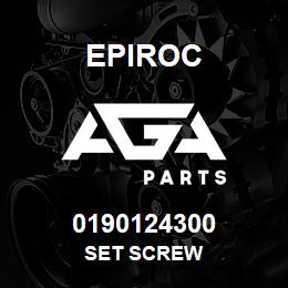 0190124300 Epiroc SET SCREW | AGA Parts