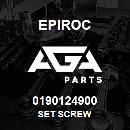 0190124900 Epiroc SET SCREW | AGA Parts