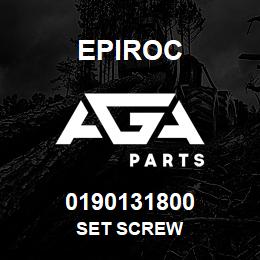 0190131800 Epiroc SET SCREW | AGA Parts