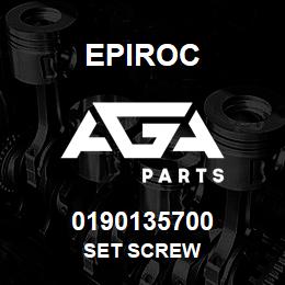 0190135700 Epiroc SET SCREW | AGA Parts