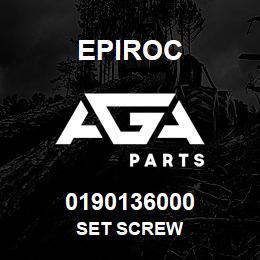 0190136000 Epiroc SET SCREW | AGA Parts