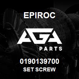 0190139700 Epiroc SET SCREW | AGA Parts