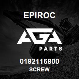 0192116800 Epiroc SCREW | AGA Parts