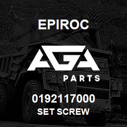 0192117000 Epiroc SET SCREW | AGA Parts