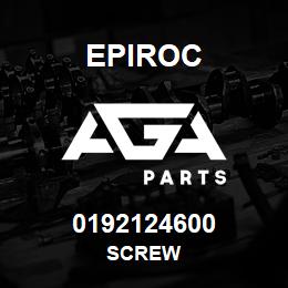 0192124600 Epiroc SCREW | AGA Parts