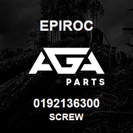 0192136300 Epiroc SCREW | AGA Parts