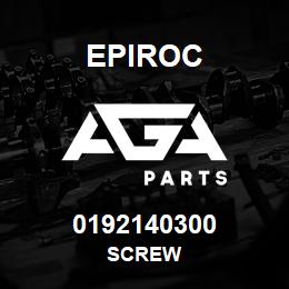 0192140300 Epiroc SCREW | AGA Parts