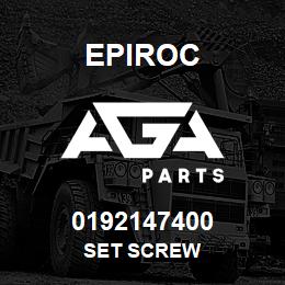 0192147400 Epiroc SET SCREW | AGA Parts