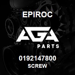 0192147800 Epiroc SCREW | AGA Parts