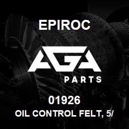 01926 Epiroc OIL CONTROL FELT, 5/16" DIA. | AGA Parts