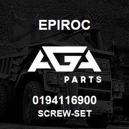 0194116900 Epiroc SCREW-SET | AGA Parts