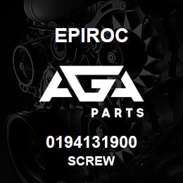 0194131900 Epiroc SCREW | AGA Parts