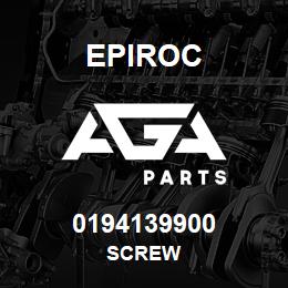 0194139900 Epiroc SCREW | AGA Parts