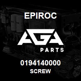 0194140000 Epiroc SCREW | AGA Parts