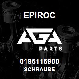 0196116900 Epiroc SCHRAUBE | AGA Parts