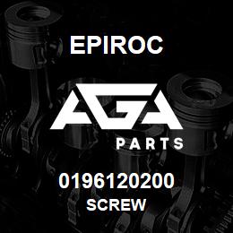 0196120200 Epiroc SCREW | AGA Parts