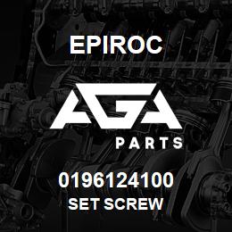 0196124100 Epiroc SET SCREW | AGA Parts