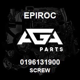 0196131900 Epiroc SCREW | AGA Parts