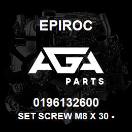 0196132600 Epiroc SET SCREW M8 X 30 - 45H (ISO 4 | AGA Parts