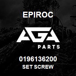 0196136200 Epiroc SET SCREW | AGA Parts