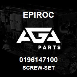 0196147100 Epiroc SCREW-SET | AGA Parts