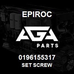 0196155317 Epiroc SET SCREW | AGA Parts