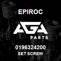 0196324200 Epiroc SET SCREW | AGA Parts