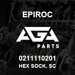 0211110201 Epiroc HEX SOCK. SC | AGA Parts