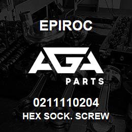 0211110204 Epiroc HEX SOCK. SCREW | AGA Parts