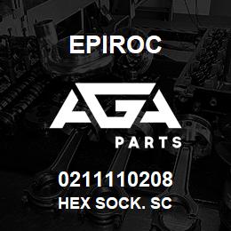 0211110208 Epiroc HEX SOCK. SC | AGA Parts