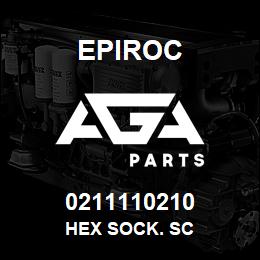 0211110210 Epiroc HEX SOCK. SC | AGA Parts