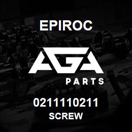 0211110211 Epiroc SCREW | AGA Parts