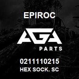 0211110215 Epiroc HEX SOCK. SC | AGA Parts