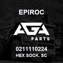 0211110224 Epiroc HEX SOCK. SC | AGA Parts